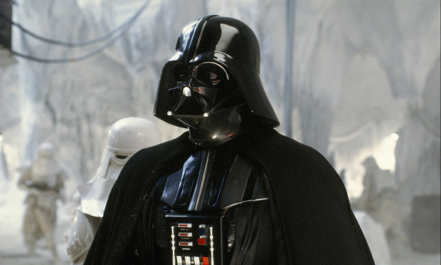 David Prowse as Darth Vader in The Empire Strikes Back (1980).