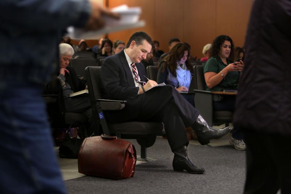 Sen. Ted Cruz appears for jury duty at the Harris County Jury Summons on Friday, Jan. 9, 2015, in Houston.  Cruz says  this is the first time he&#39;s...
