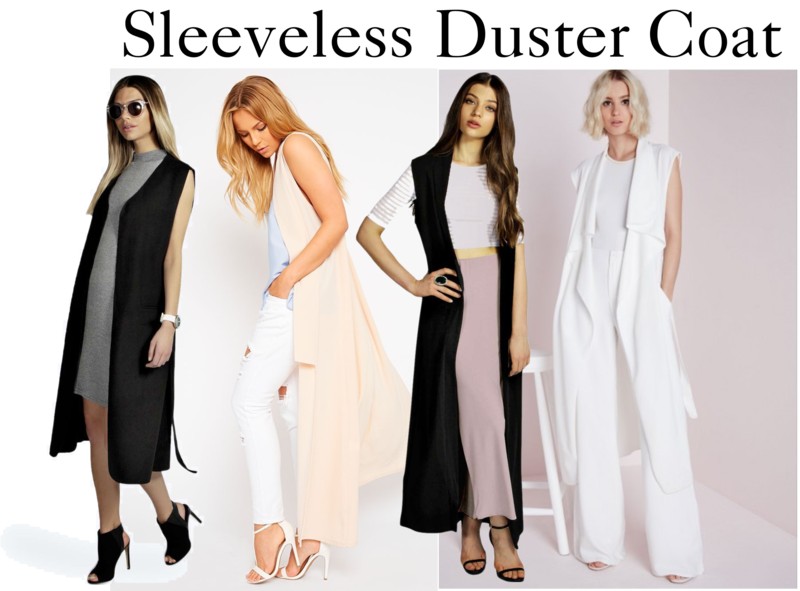 Sleeveless Duster Coat