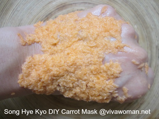 DIY Carrot Mask Celeb Secret: Song Hye Kyo loves DIY carrot flour mask