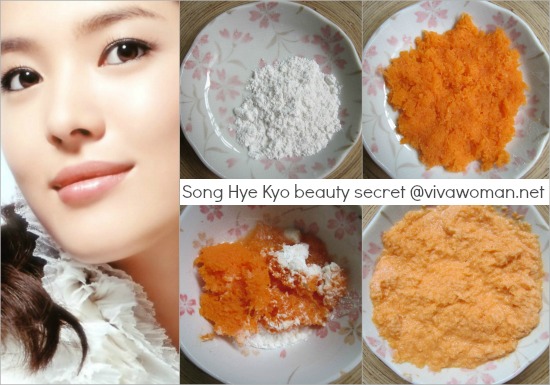 Song Hye Kyo Beauty Secret Celeb Secret: Song Hye Kyo loves DIY carrot flour mask
