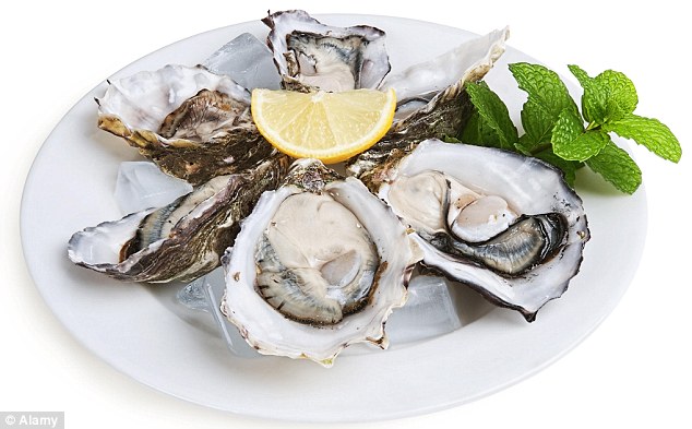 Vulnerable people should avoid uncooked seafood, especially oysters which can carry norovirus (file picture)
