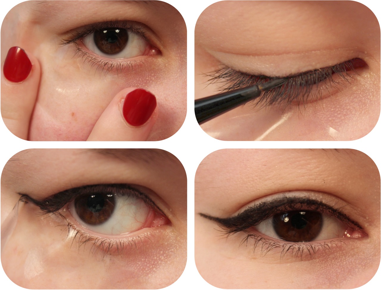 
Use Sticky Tape to Create a Perfect Line!
Picture this: you try to create a perfect cat eye but struggle to get both sides even and instead end up with a bumpy, uneven line. Well sticky tape can help! It can provide a stencil for your eyeliner meaning you get a perfect even line every time!
Make sure to remove the stick from the tape before you use it! Place the sticky tape on the back of your hand and remove it a couple of times to prevent it from damaging skin around the eyes.
Step 1. Find where your eyebrow ends and gently smooth the sticky tape on an angle pointing up to it (make sure to place it underneath your lashes)
Step 2. Apply eyeliner to your upper lash line and wing it out using the sticky tape as a guide. Make sure to fill in any gaps and go over the line a few times to build up intensity
Step 3. Gently remove the sticky tape
Step 4. Done!

Instagram | Twitter | Pinterest | Newsletter | Youtube
*Please view Makeup Tips disclosure policies regarding information and products mentioned on this blog.