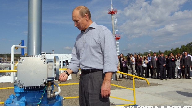 Russian oil pipe Putin