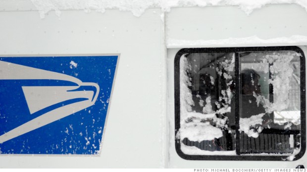 postal service snow
