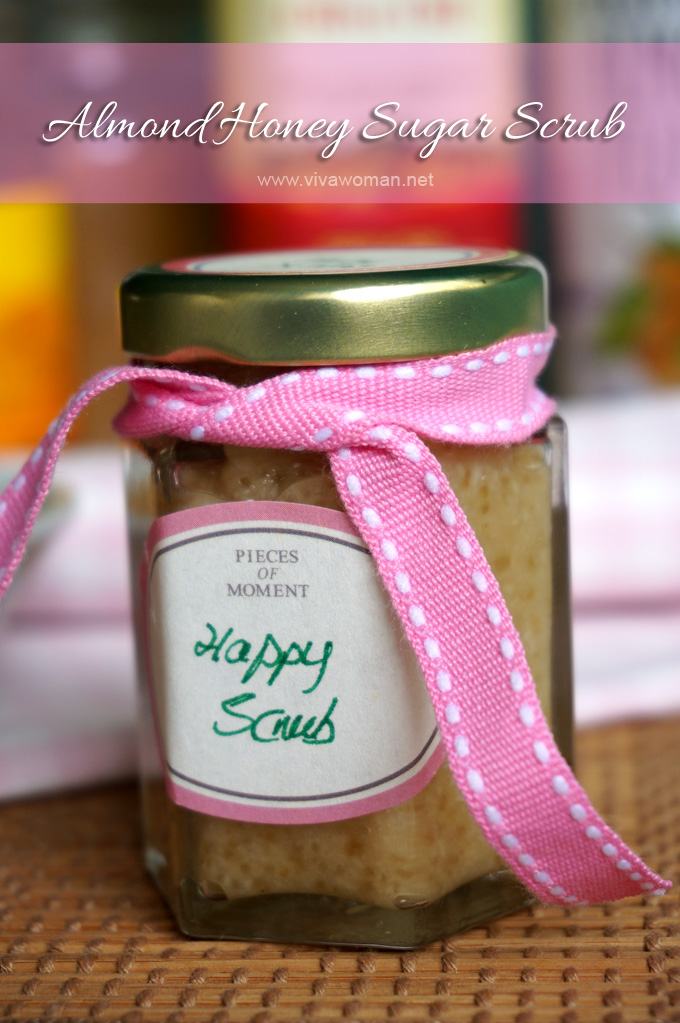 Almond Honey Sugar Scrub For Hands And Lips DIY Beauty: Happy Sugar Scrub For Hands And Lips