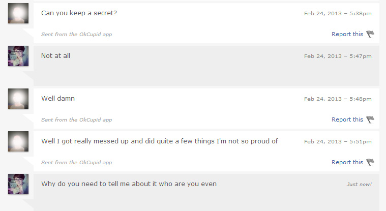 Horrifying and real OKCupid messages 11