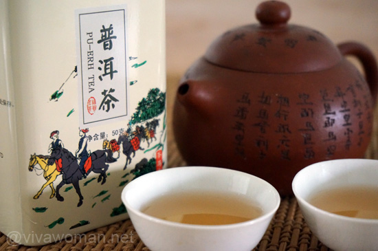 Pu Erh Tea Rinse Drink, wash and look years younger with Pu Erh tea