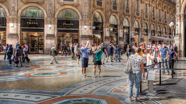 Galleria Vittorio Emanuele II in Milan, Italy