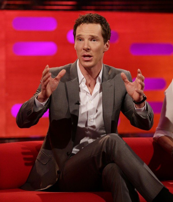 A picture of Benedict Cumberbatch on Graham Norton&#39;s show