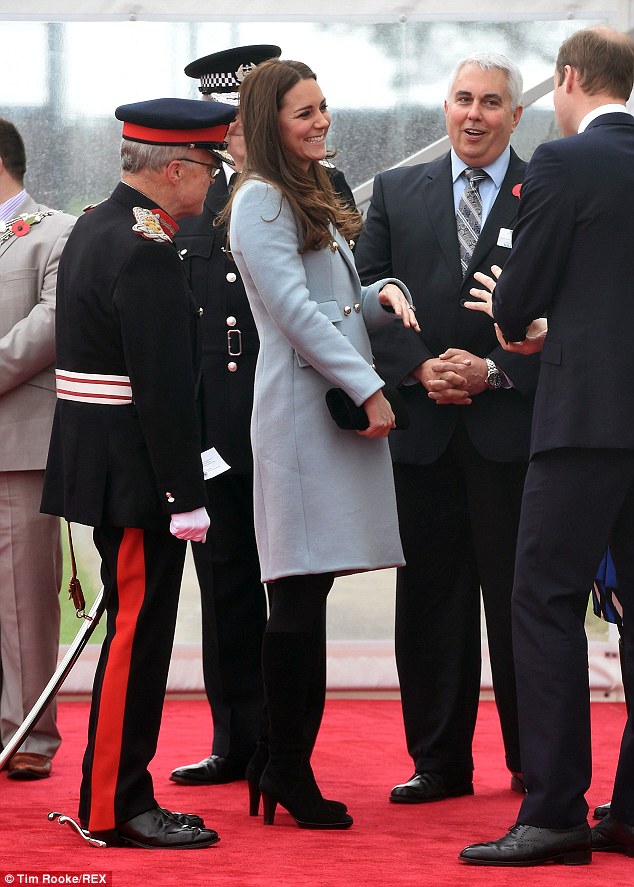William and Kate met with leading members of the community during their visit to the refinery