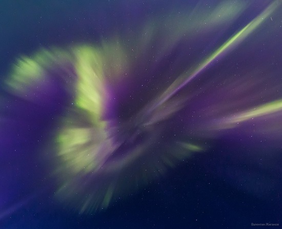 Northern lights in the sky over Murmansk region, Russia, photo 4