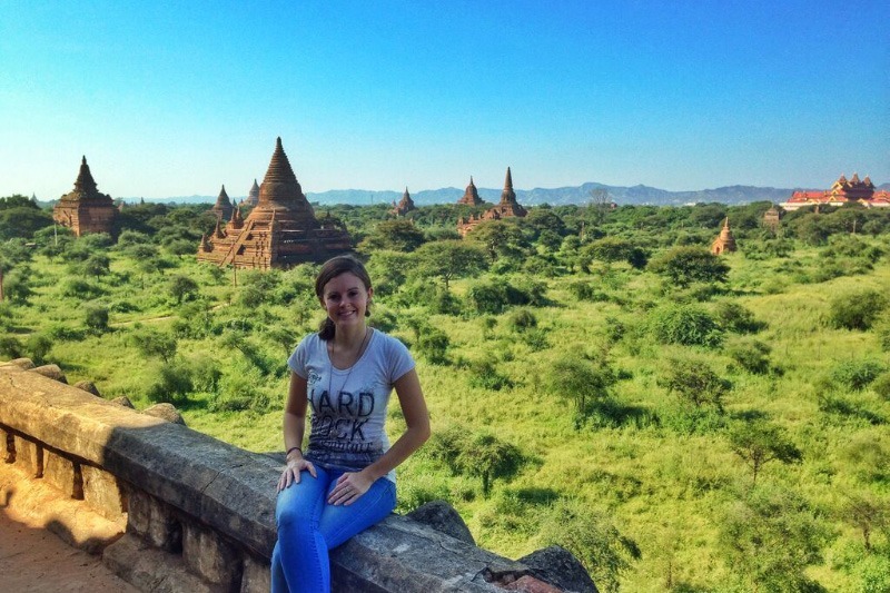 Lauren in Bagan, Myanmar