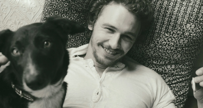 james franco black dog