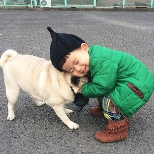 They�re best pals. | This Little Boy And His Pug Are The Cutest BFFs On The Planet