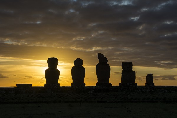 Sunset at Tahai, Hanga Roa