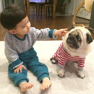 When they�re not adventuring, they�re chillin� in their jammies. | This Little Boy And His Pug Are The Cutest BFFs On The Planet