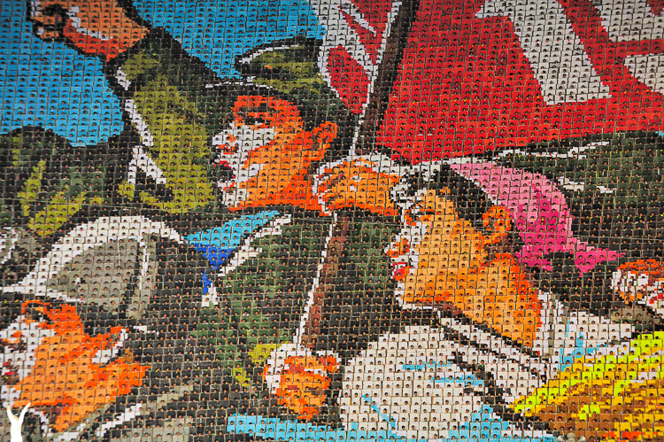 Arirang Massgames North Korea - huge mosaic pictures created by more than 20,000 people