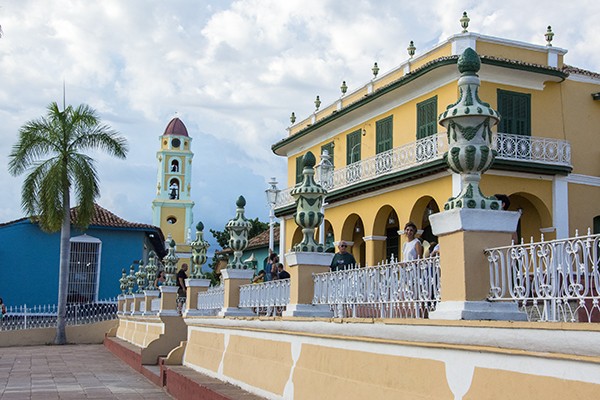 The Square and the main tower in Trinidad, Cuba
