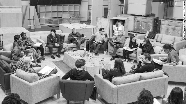 The cast of "Star Wars: Episode VII" -- or should we say "Star Wars: The Force Awakens," now that the official title has been released -- unites well-known names with some up-and-coming actors. At least one cast member, Daisy Ridley, is so new she has just a few acting credits to her name. You can see her in the back right of this cast photo, wearing a necklace and talking to "Star Wars" veteran Carrie Fisher. Here's who she'll star with.