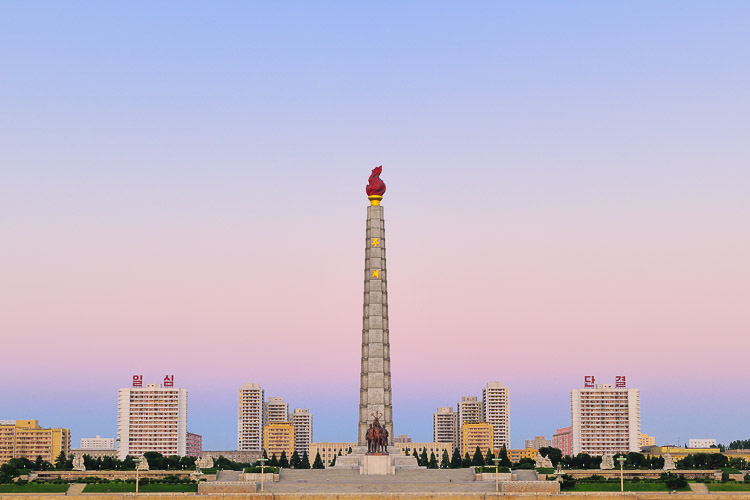 Pyongyang, capital of the Democratic People's Republic of Korea