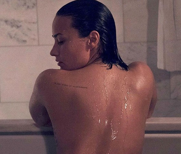 Demi Lovato Stripped Off All Her Clothes To Promote Her New.