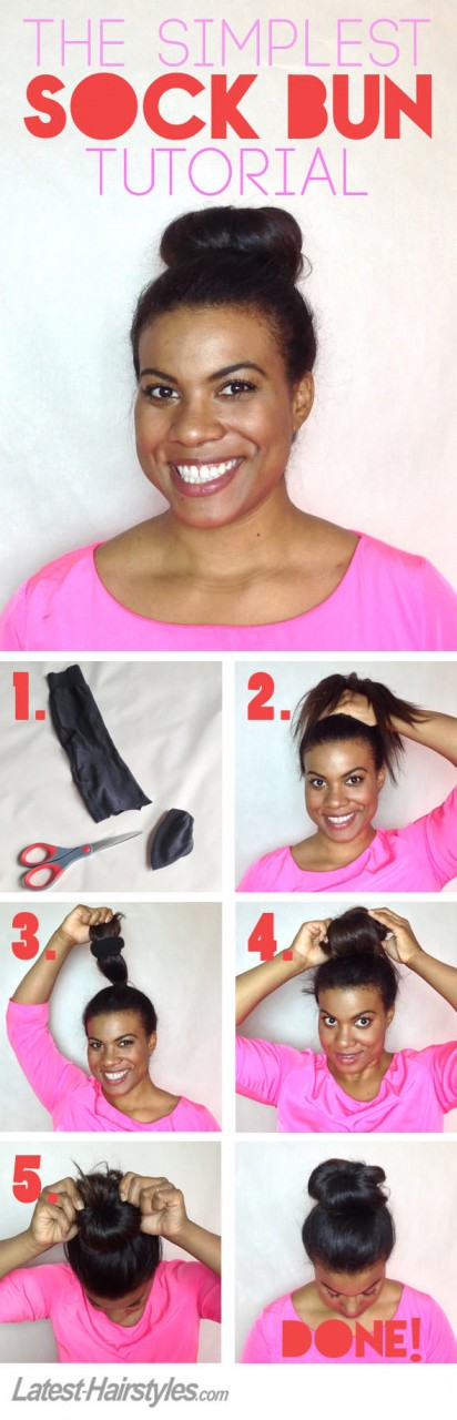 The Easiest Sock Bun Tutorial You’ll Ever See