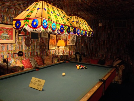 The billiards room at Graceland