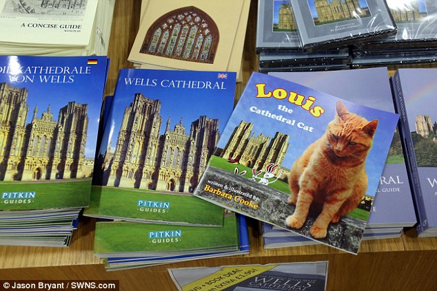 Louis is so popular in Wells that he has become the subject of a children’s book, Louis the Cathedral Cat