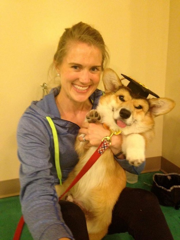 This gentleman who just received his degree in being freakin' adorable.