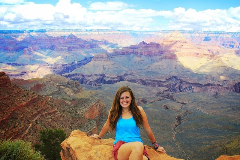 Lauren at the Grand Canyon, USA