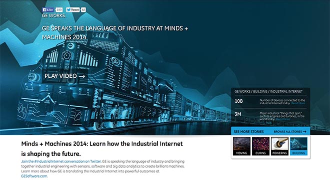GE Industrial Internet page