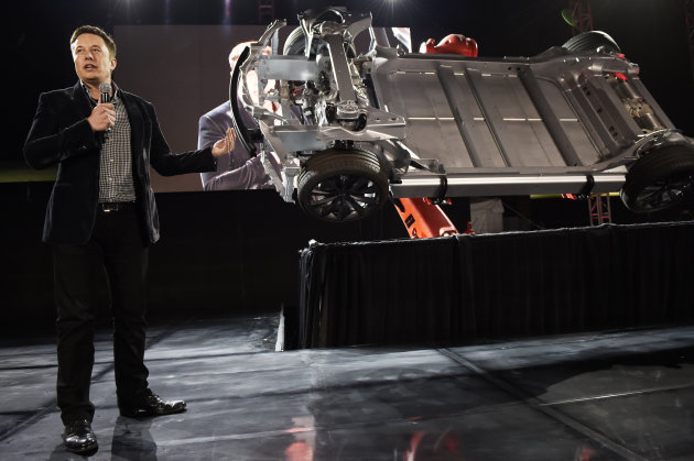 Telsa CEO Elon Musk Unveils New Vehicle