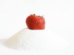 strawberry and sugar