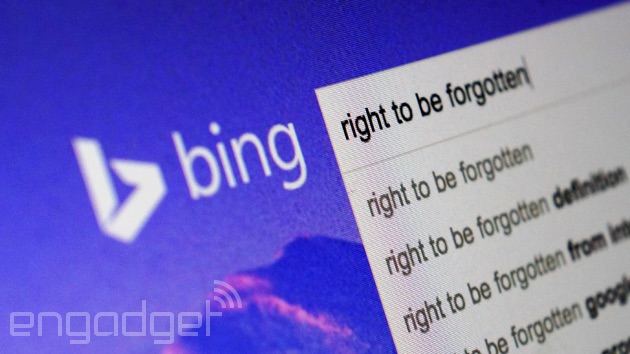 Searching for the right to be forgotten on Bing