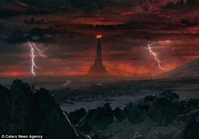 The volcanic scene bears an uncanny likeness to visions of the mythical evil land from the books by J.R.R. Tolkien