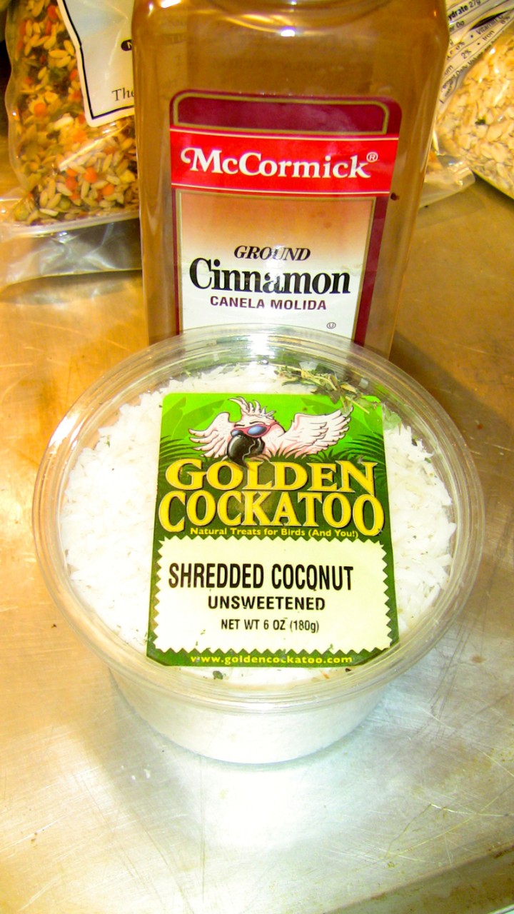 Shredded coconut