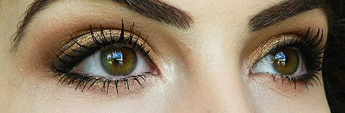 gold eyeshadow tutorial