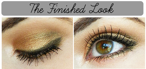 golden eyeshadow tutorial